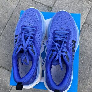Gorgeous blue Bondi 8 Hoka, 7.5 B, preloved